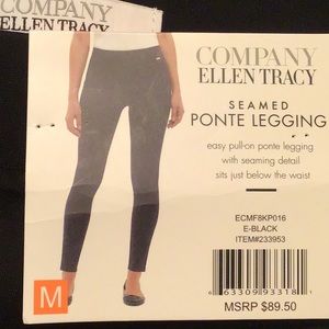 Ellen Tracy Seamed Ponte Legging 